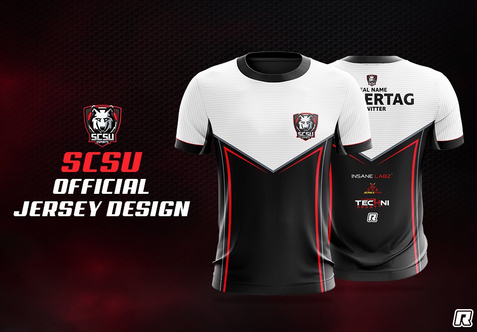 RevizeCo's tweet image. Introducing the Official Jersey Design of @scsu_esports !
Sold exclusively @RevizeCo.
revizeco.com/collections/sc…