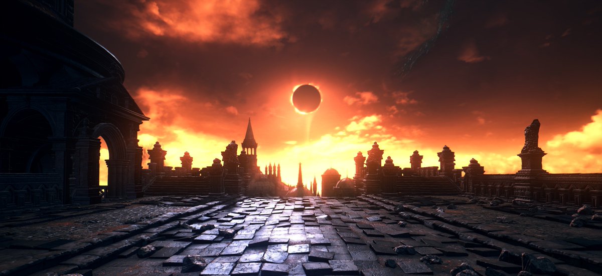 DarkSoulsGame's tweet image. Praise the Sun! #SolarEclipse2017
