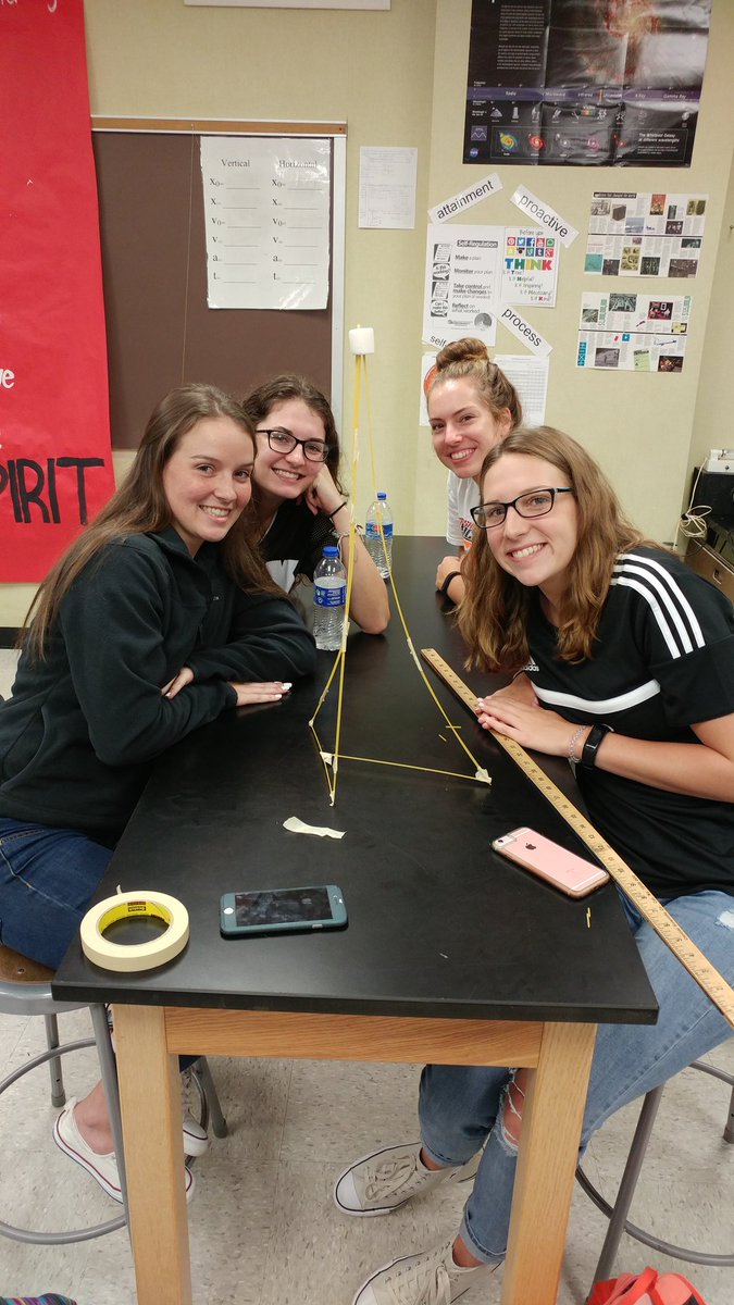 donhamilton1124's tweet image. Awesome 64 cm marshmallow challenge #EHSPhysics #emporiaproud
