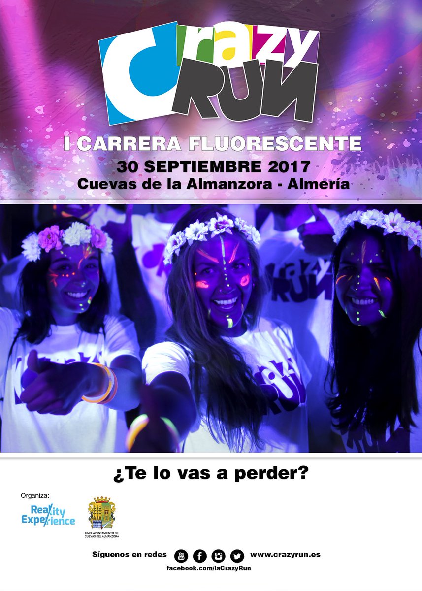 WRG_VR's tweet photo. ¡CONFIRMADO! #CrazyRun en #CuevasDelAlmanzora, Almería.
Empezad a llamar a vuestros amigos YA que llega la locura 😝

https://t.co/tO2JvPXaEX https://t.co/3tvSF7Da2m