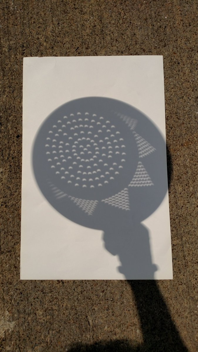A “total” eclipse of the colander (Rochester NY)