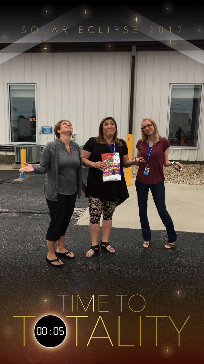 VGMEducation's tweet image. The clouds were obstructing these associates from using their homemade eclipse viewer. #Eclipse2017 #SafetyFirst