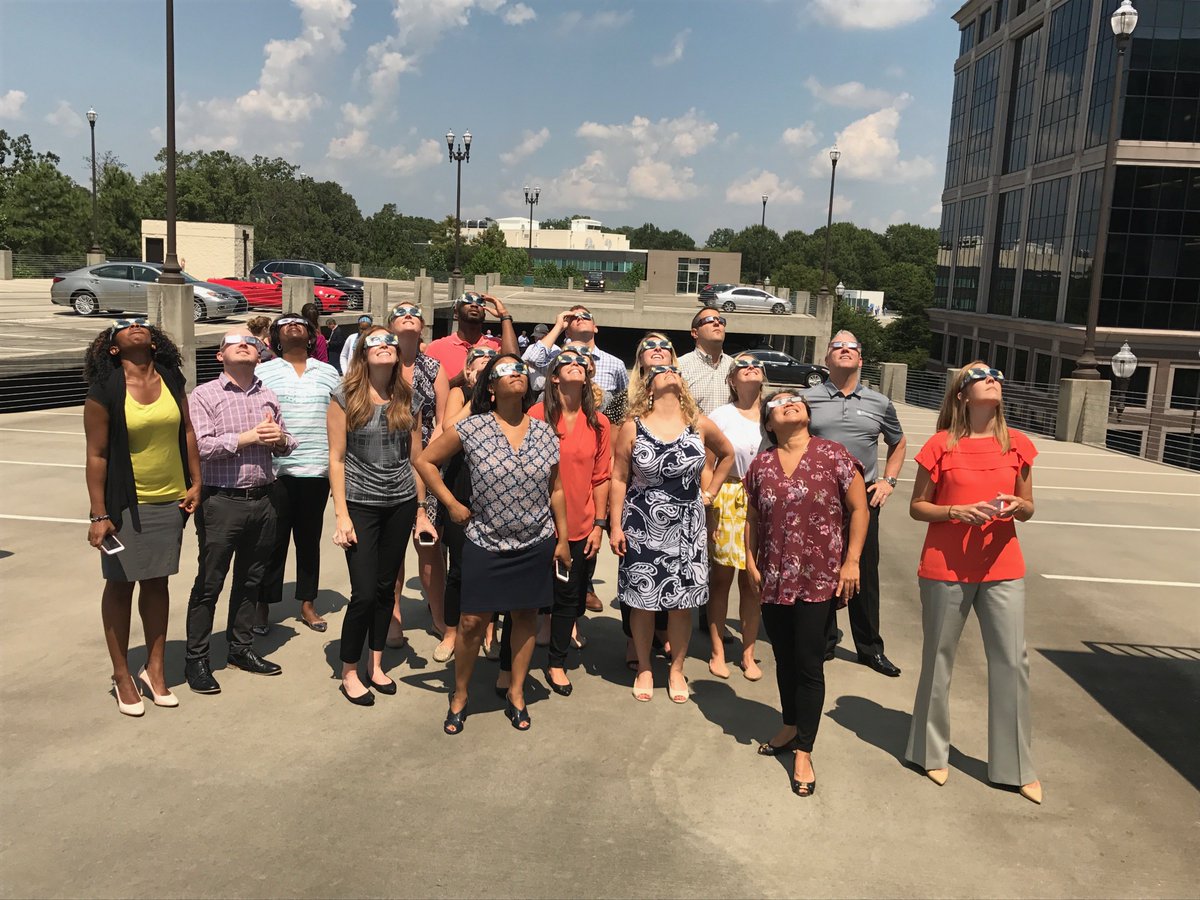 We definitely weren't about to miss this opportunity! #Eclipse2017