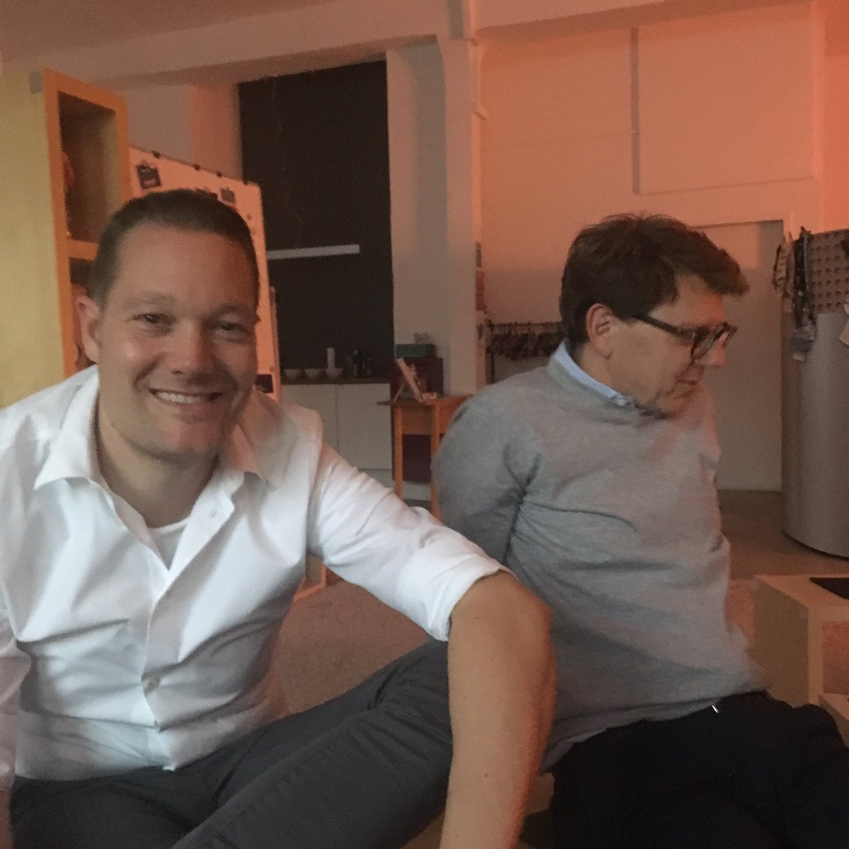 .@__philipp__ und @holger_ullrich beim @QuadrigaBerlin Alumnitreffen im @FinTech_HQ ! #alumni #studying