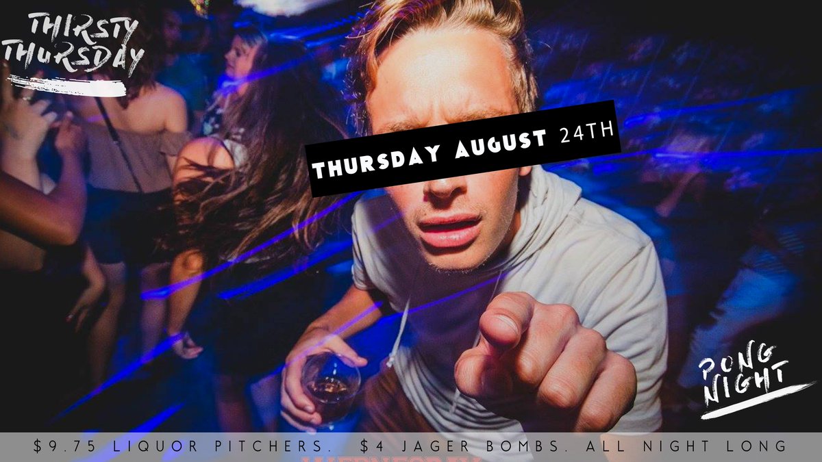 ✨This Thursday Night is PONG NIGHT! 🍻🍺 Watch out for those bounce shots! 🎶✨