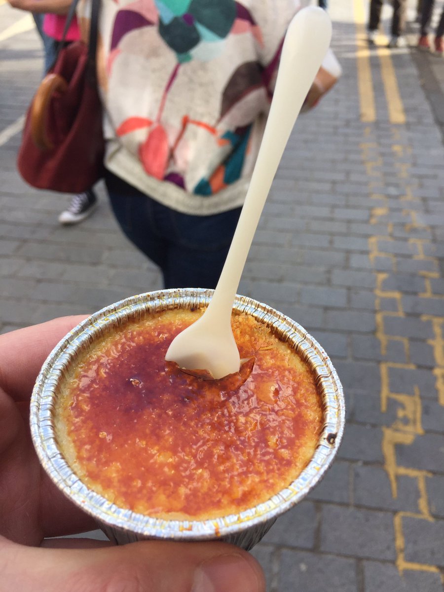 Finally made it to <a href="/thecremacaravan/">The Crema Caravan</a> before they sold out.The deepest creme brûlée ever and that is a very good thing #cremebrulee #edinburgh