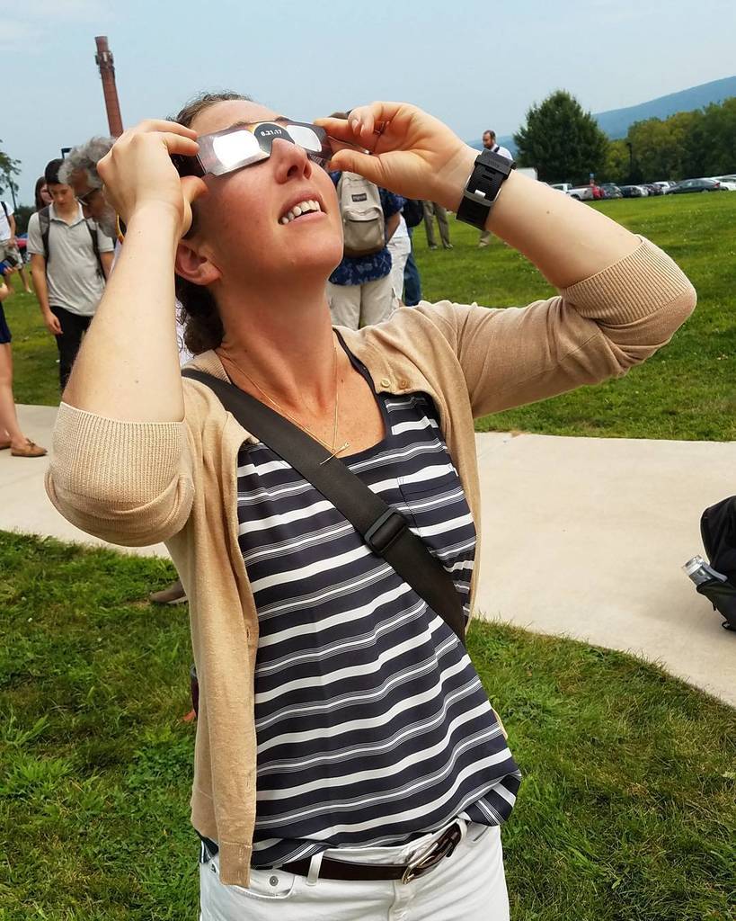 Eclipse viewing party with @meganwolleben at @bucknellu ift.tt/2fYM0rU