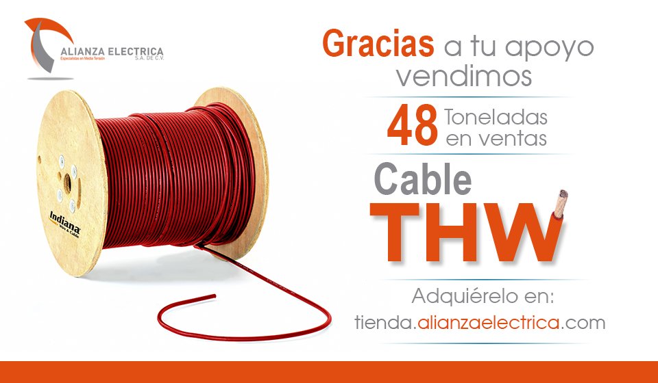 AlianzaElect's tweet photo. Puedes encontrar el #CableTHW y más #Conductores en nuestra tienda en línea, solicita tu cotización. https://t.co/1UQMZoHox2 https://t.co/dZMiSWsR9k