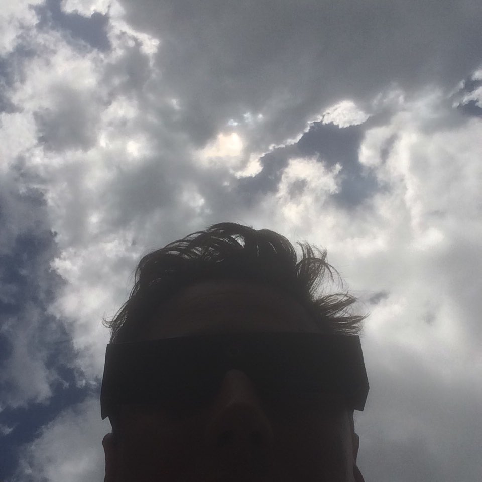 revjonnygreen's tweet photo. Taking @Jon_Ferrara 's advice, being more personal with my Twitter account. Enjoying the eclipse (maybe), Orlando style. https://t.co/X616WOaJVA