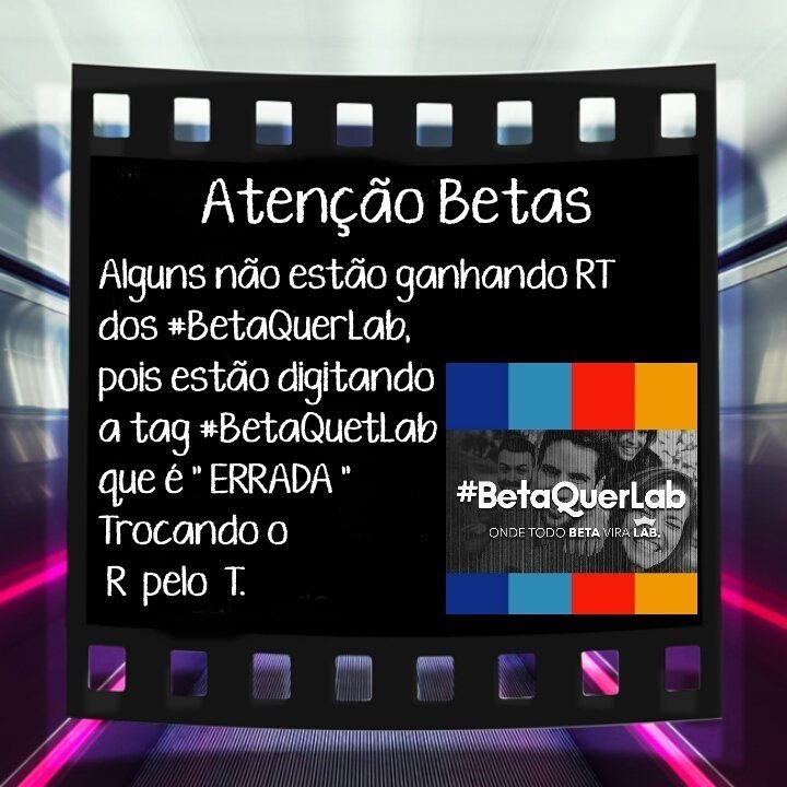 Atenção Betas Alguns não estão ganhando RT dos #BetaQuerLab, pois estão digitando a tag 👉BetaQuetLab que é errada Trocando o R pelo o T. 😉😉