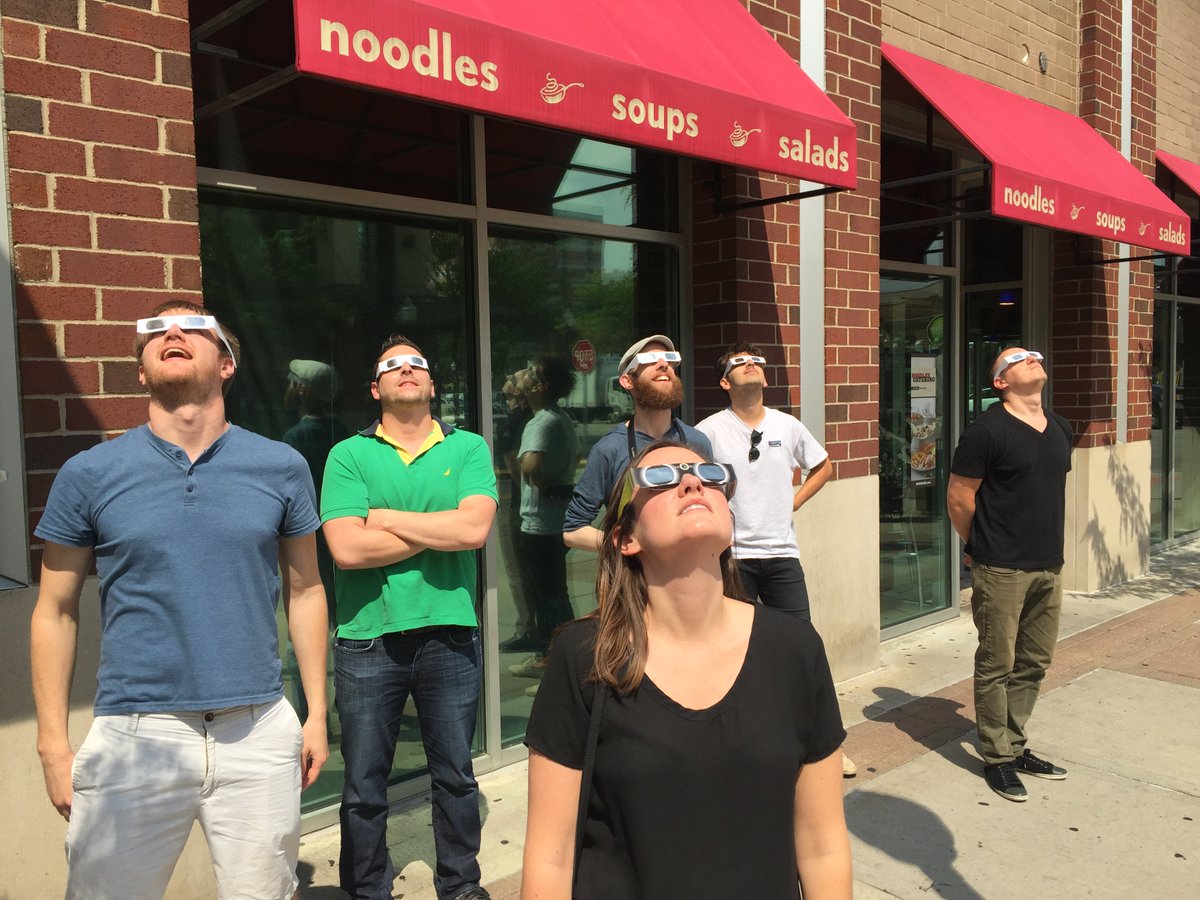 vectorform's tweet photo. #Vectorform #Seattle and #Detroit catching the last of #Eclipse2017 https://t.co/wwAmgUGS3S
