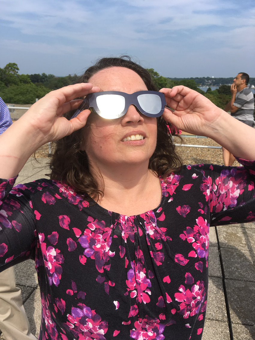 Thanks to Professor Luke Conlin <a href="/salemstate/">Salem State</a> for hosting a great eclipse watching event today!