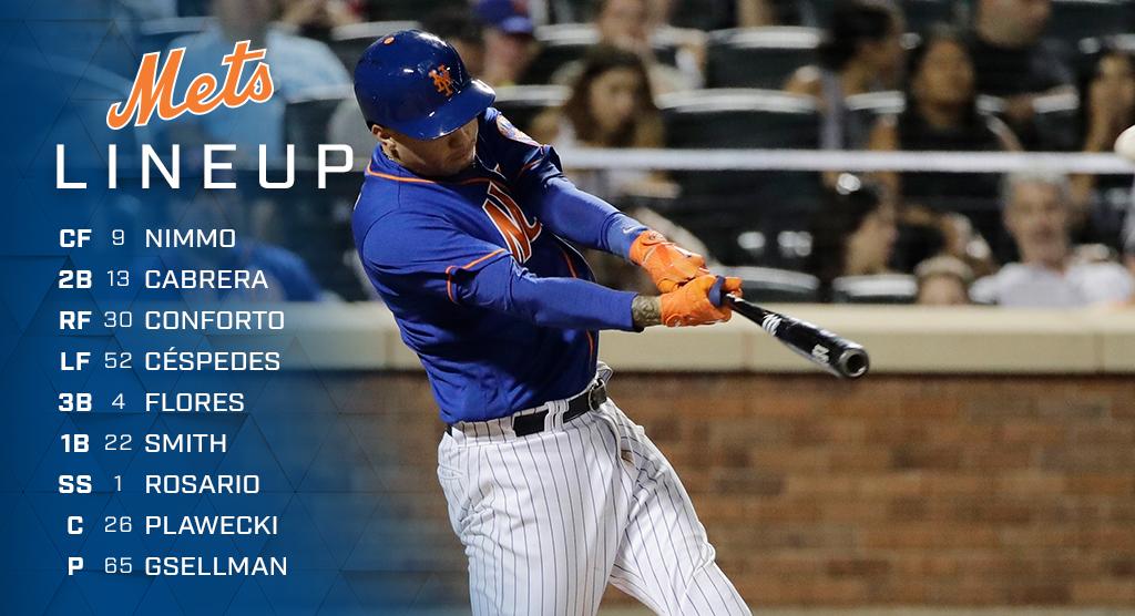 Check out tonight’s starting lineup. #LGM https://t.co/7rPGc7rXcn