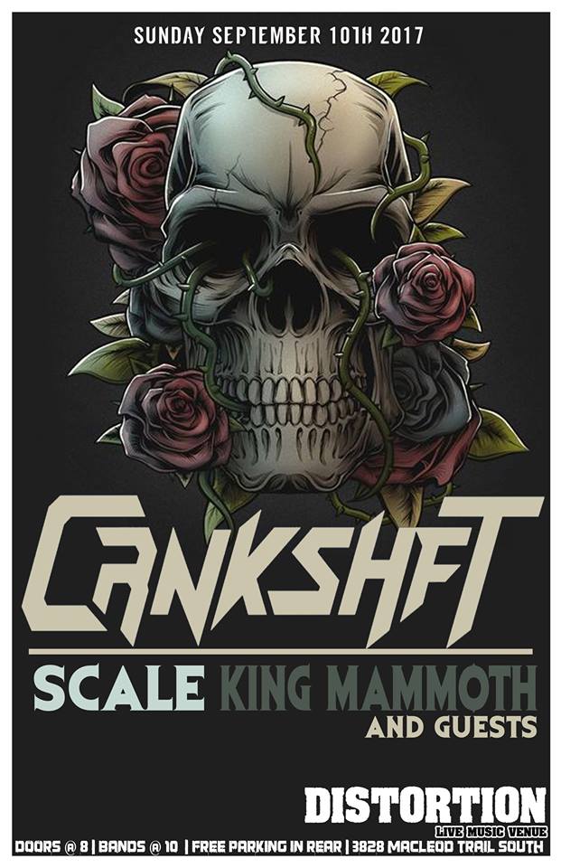 distortionyyc's tweet image. Sept 10 @crnkshftband (Vancouver), @ScaleBand, King Mammoth &amp;amp; Guests facebook.com/events/1904558… #rock #grunge #thrash #metal #yyc #yyclivemusic