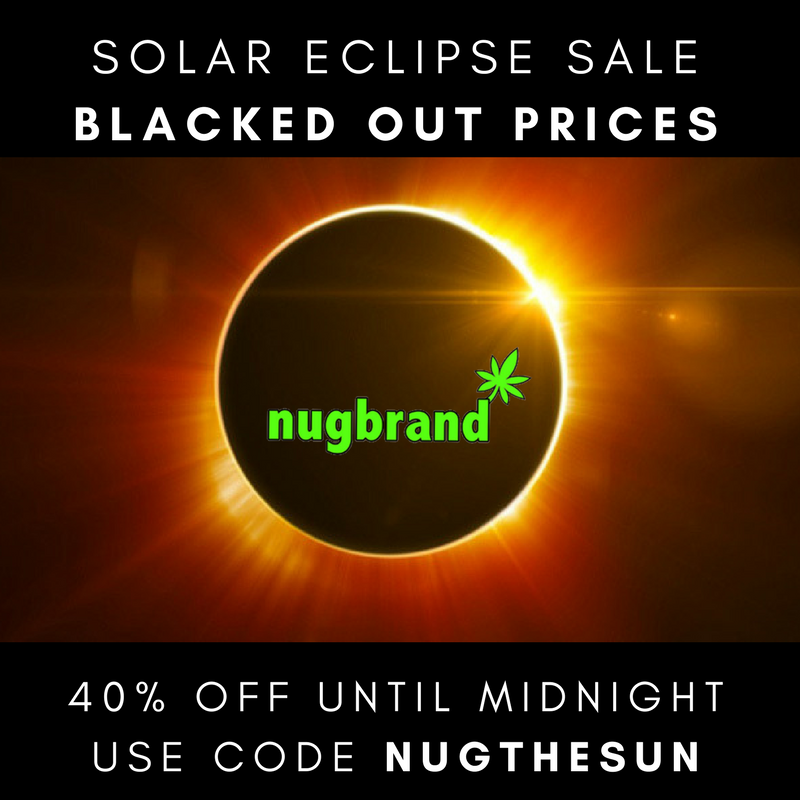 NugBrand's tweet photo. Looking directly at the eclipse is known to leave lasting effects... So is missing out on this sale! Help us, help you! #NugFam https://t.co/jmBeHIzB6y