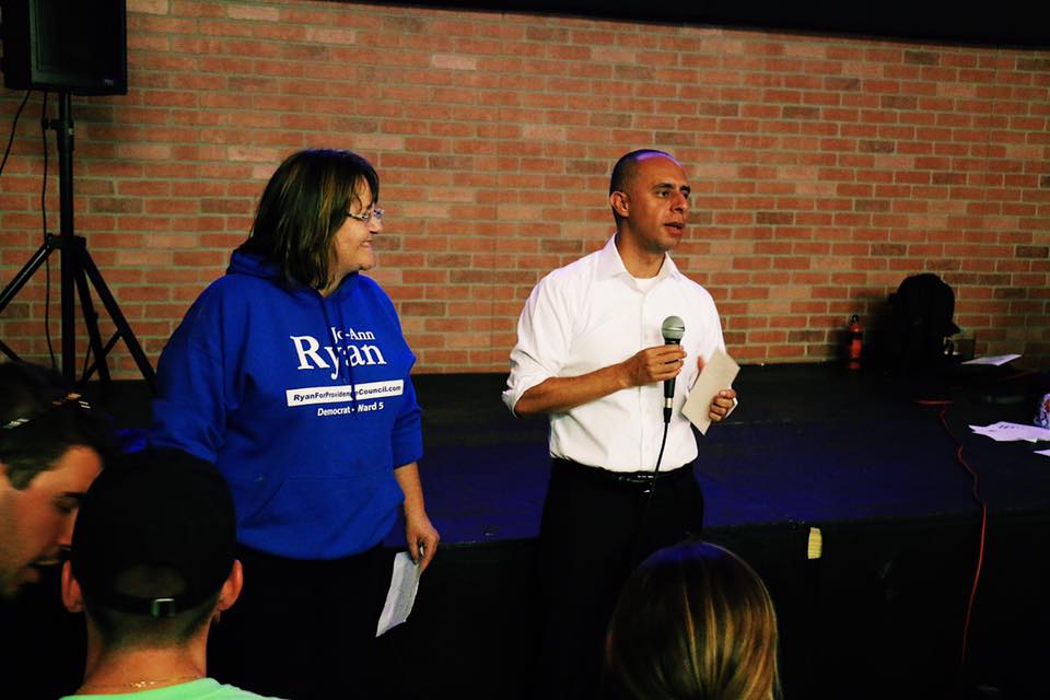 <a href="/JoannRyanPVD5/">Jo-Ann Ryan</a> <a href="/urbanaction_pc/">PC Urban Action</a> <a href="/ProvidenceParks/">Partnership for Providence Parks</a> TY to #community members and Mayor <a href="/Jorge_Elorza/">Jorge Elorza</a> for joining us at the lunch &amp; learn on #climatechange hosted by the <a href="/WRWC/">Woonasquatucket River Watershed Council</a> at <a href="/FedHillPizza/">Federal Hill Pizza</a>!