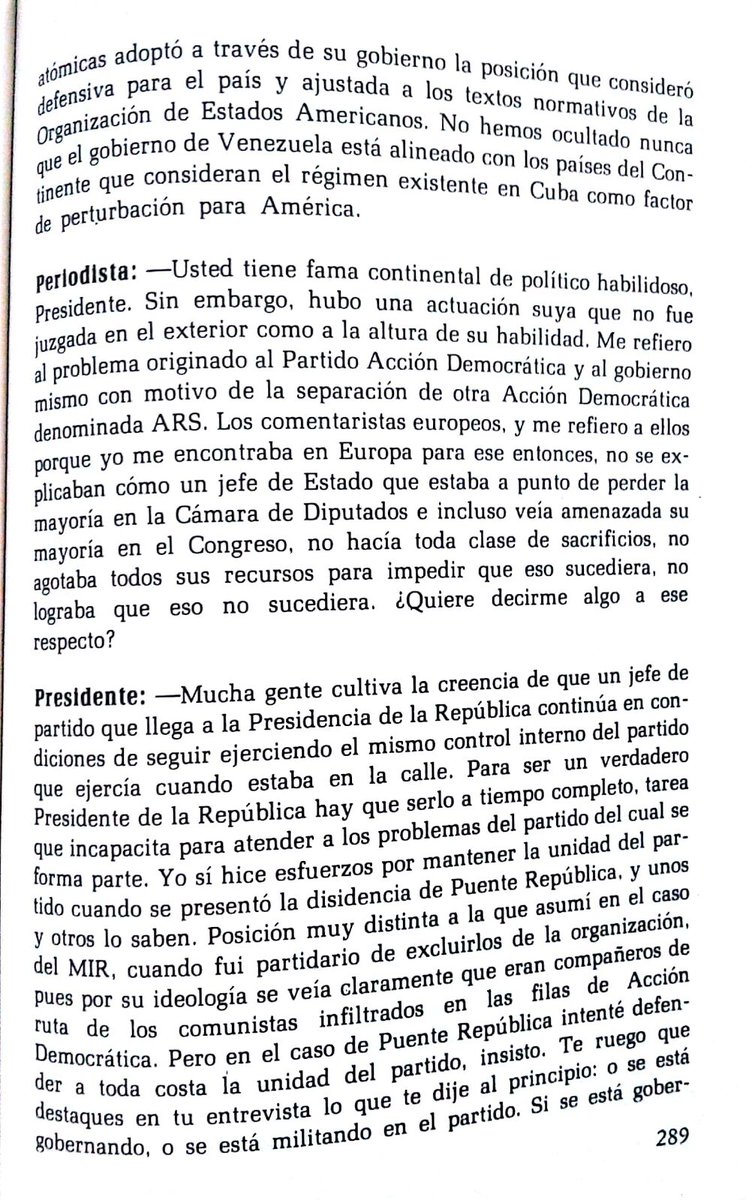 RomuloAlfonzo's tweet photo. entrevista a RBetancourt hecha x MOS publicada feb63 @ElNacionalWeb y x Centauro 1975.Clara la pugna con fidel https://t.co/oQyiBlERIY