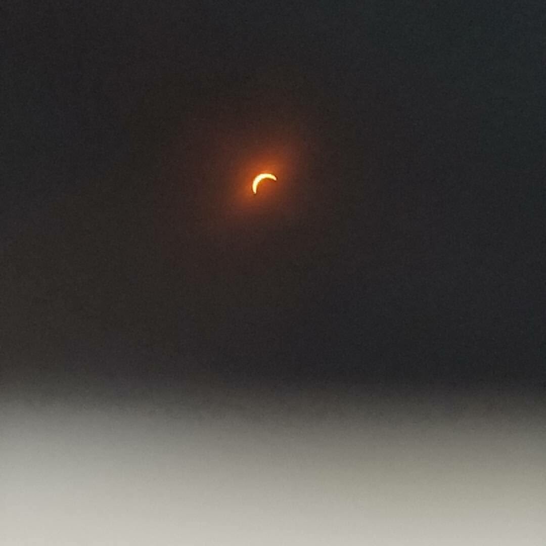 PurdueCNE's tweet photo. Who caught today's #SolarEclipse2017? 😎 Thanks to @PurdueEDU &amp; @PurdueEAPS for providing the community with glasses to view safely! https://t.co/9feVgKzg2G