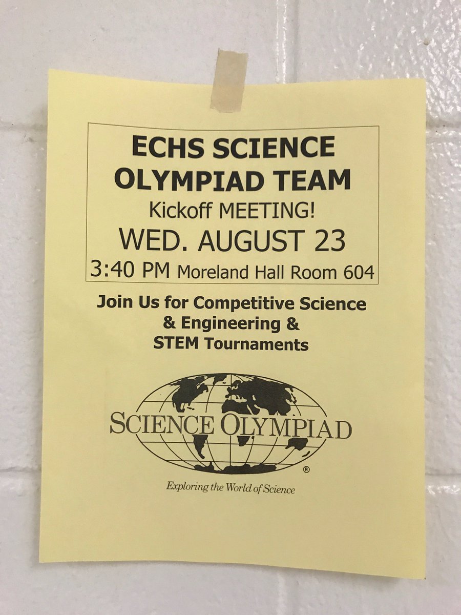 EastCowetaHigh's tweet photo. ECHS Science Olympiad Meeting:  @ECHSciOly https://t.co/0yIAq7K9NE