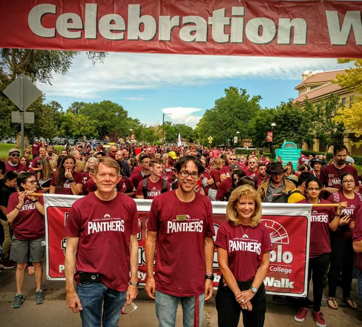 PuebloCCFound's tweet photo. First day of classes at PCC.  Celebration Walk kicks off school year in Pueblo! https://t.co/bHlg8oX5zu