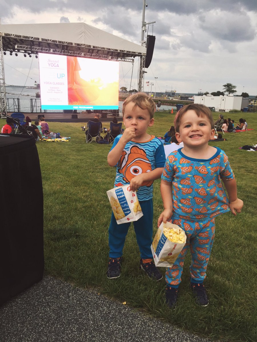 Popcorn and Nemo outfit, check ✔️. #WaterFlicks