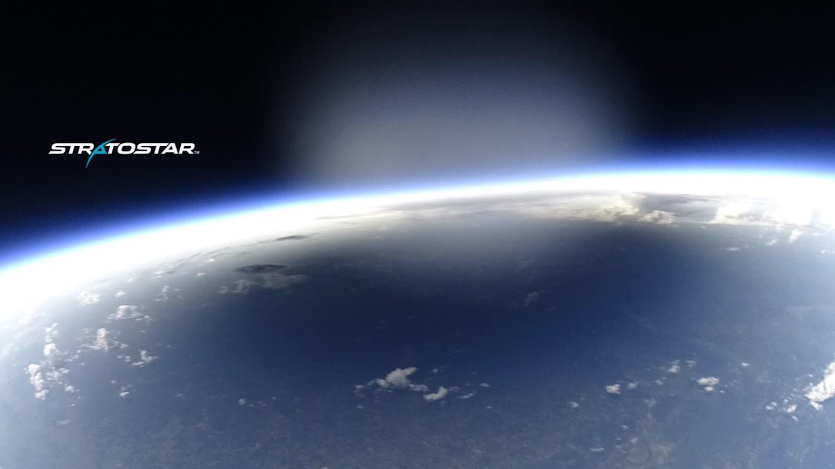 StratoStar4U's tweet photo. StratoStar's balloon captured this image at 100,000 ft. Follow @StratoStar4U for more. #stratostar0147
#SEclipse17 #eclipse #eclipse2017 https://t.co/ubf6RZcAlN
