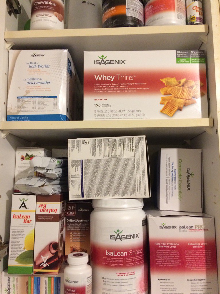 ndnchiq's tweet photo. Loving my @isagenix cupboard!! Getting ready for a #9daycleanse https://t.co/5Xozjzl8yw
