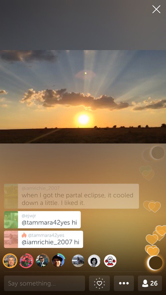 MusicMoofie's tweet photo. .@Jamie_G13 on #Periscope: Let's Enjoy a Post #eclipse #sunset in Texas! #golive #eclipse20… https://t.co/KTbpym8ioz https://t.co/utFXrnGPjA