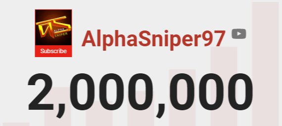 Alphasniper97's tweet photo. 2 MILLONES de SUSCRIPTORES!! 😱
TRAS 3 AÑOS en SERIO en YT; PASIÓN, CONSTANCIA y ESFUERZO LLEGO a OTRA META!
GRACIAS POR CAMBIARME la VIDA ❤️ https://t.co/31wpbLgsFA