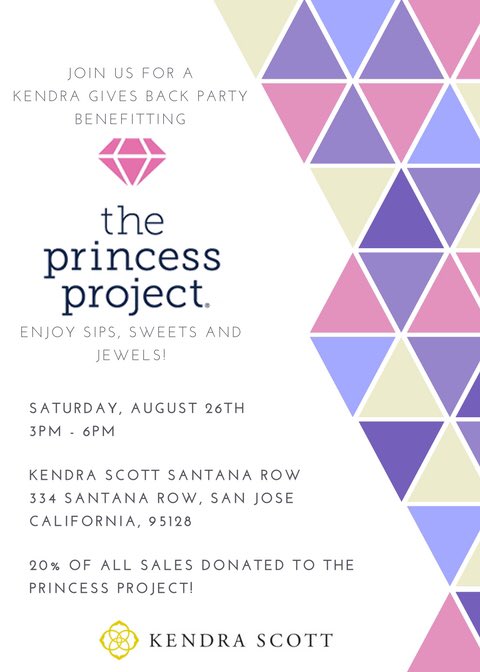 Princessprojsv's tweet photo. Don't forget to join us this Saturday at Kendra Scott! https://t.co/g7XXMrJECT #makingdreamsreal #princessprojectprom #kendrascott #sparkle https://t.co/rkNk9cEt5r