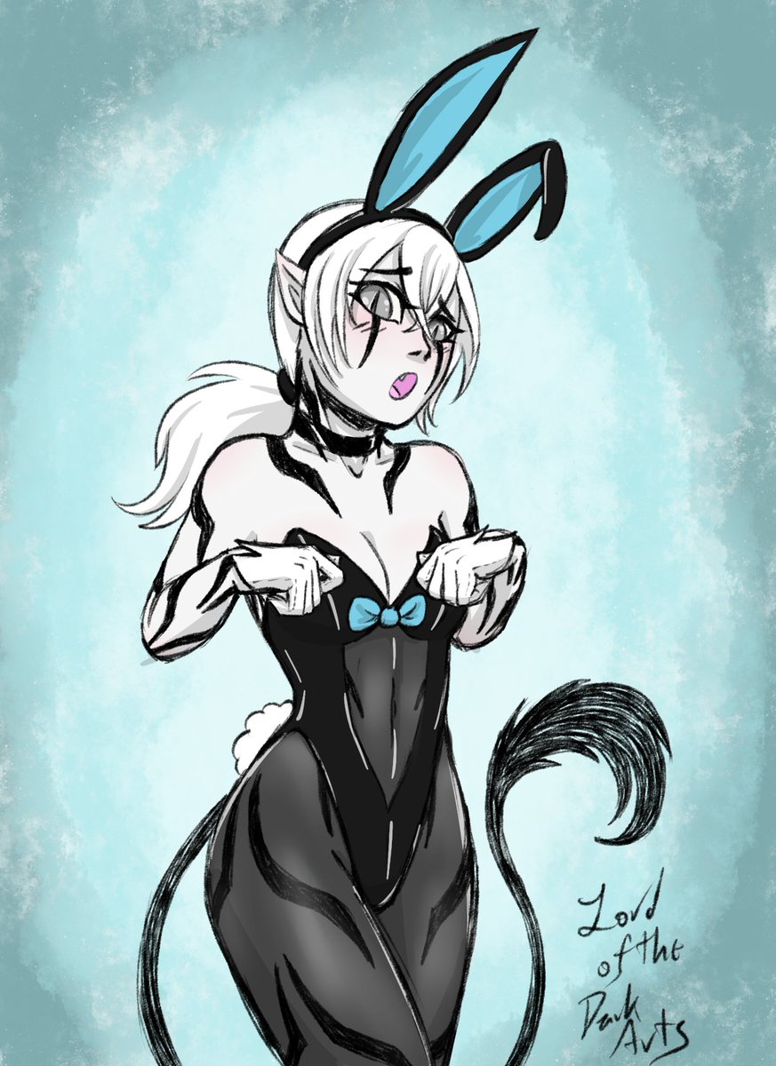 Chey Art On Twitter Isoulde In A Cute Bunny Girl Suit It Helped