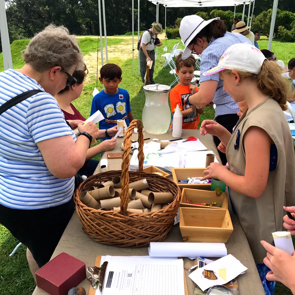 GunstonHall's tweet photo. So much fun veiwing the #SolarEclipse today from our riverside garden! See you in 2024! #TotalEclipseoftheHall #SunstonHall https://t.co/mHqAZ1YDqR