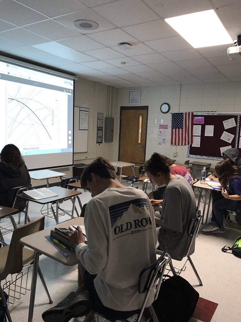 mrshimes_math's tweet photo. Students working with substitution and intersection points on the paths of previous and future solar eclipses. #algebrall #eclipsemath https://t.co/l1izfJiFPI