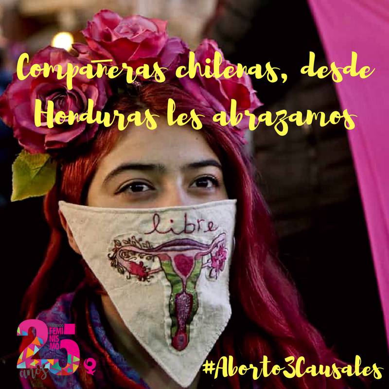 CDMHonduras's tweet photo. Compañeras de #Chile, desde #Honduras les abrazamos y compartimos la alegría por el avance de nuestros derechos #Aborto3Causales 🇨🇱💁🏾🙅🏾🙆🏾🇭🇳 https://t.co/EaADIgUlAW