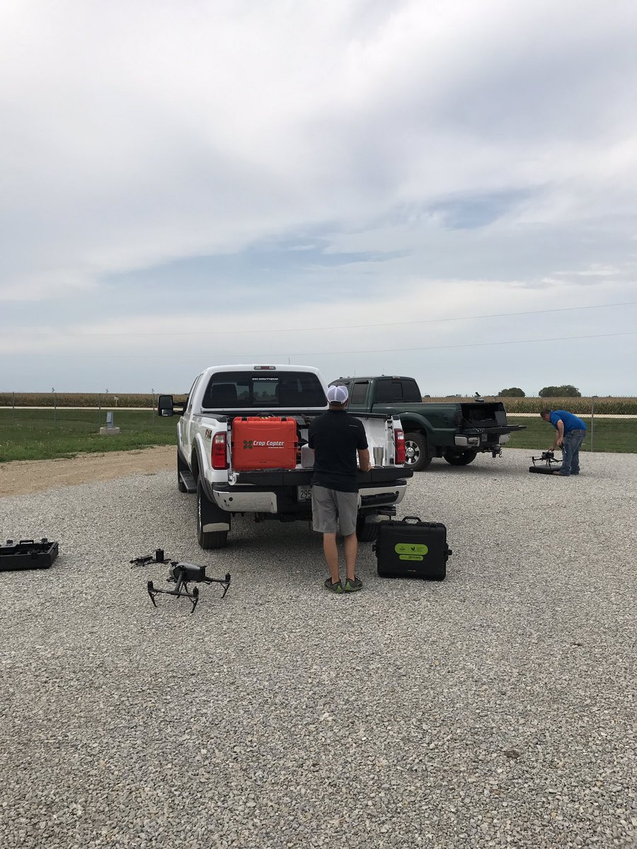 CropCopter's tweet photo. Flying @FPShow field demonstrations today. Come by booth 1241 to see the results!@AgribleInc #pocketdronecontrol https://t.co/nIP1yMzVGR