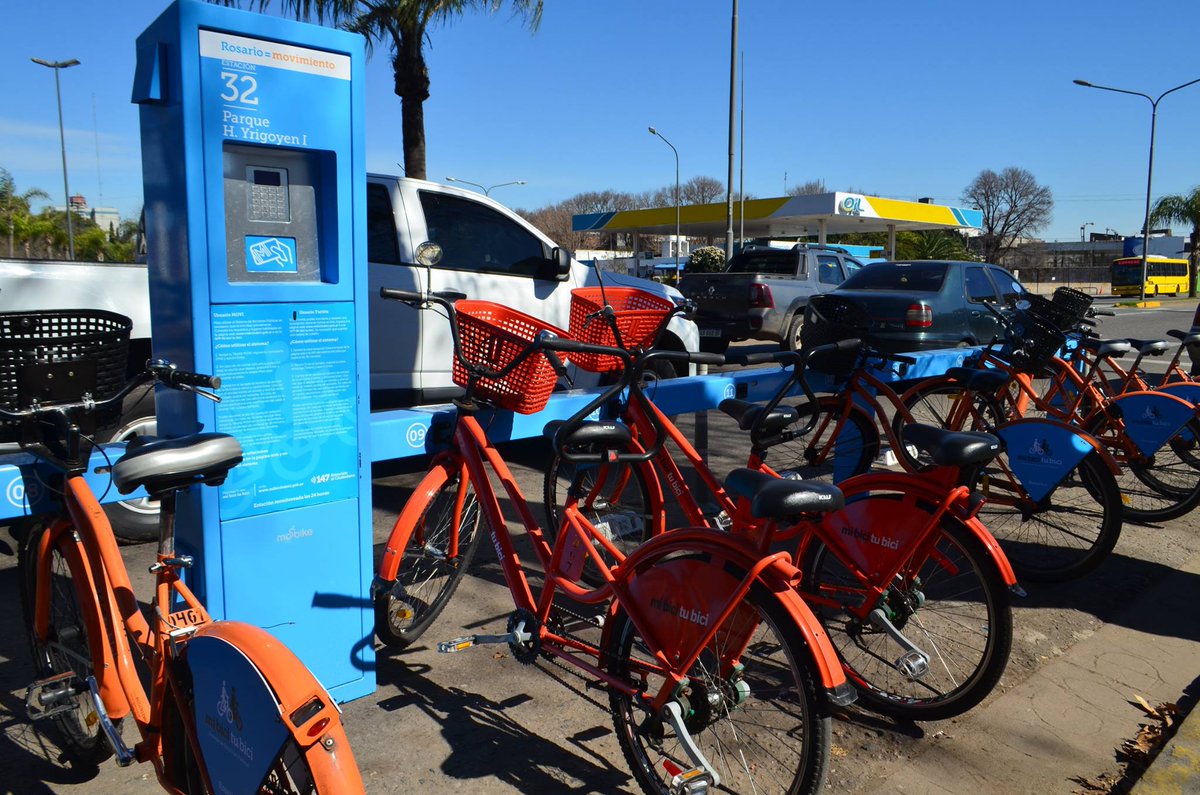 CIOR_Rosario's tweet photo. Recordá que ya se encuentra habilitada la estación #ParqueHipólitoYrigoyen y ya son 28 las que forman parte de #MiBiciTuBici 🚲 https://t.co/oA8wJgOsJr