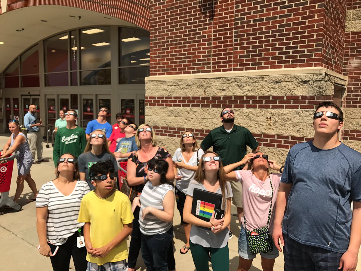 SpecialEducDept's tweet photo. Out in the community or at ZCHS out students safely viewed the eclipse https://t.co/lbscNZmET1