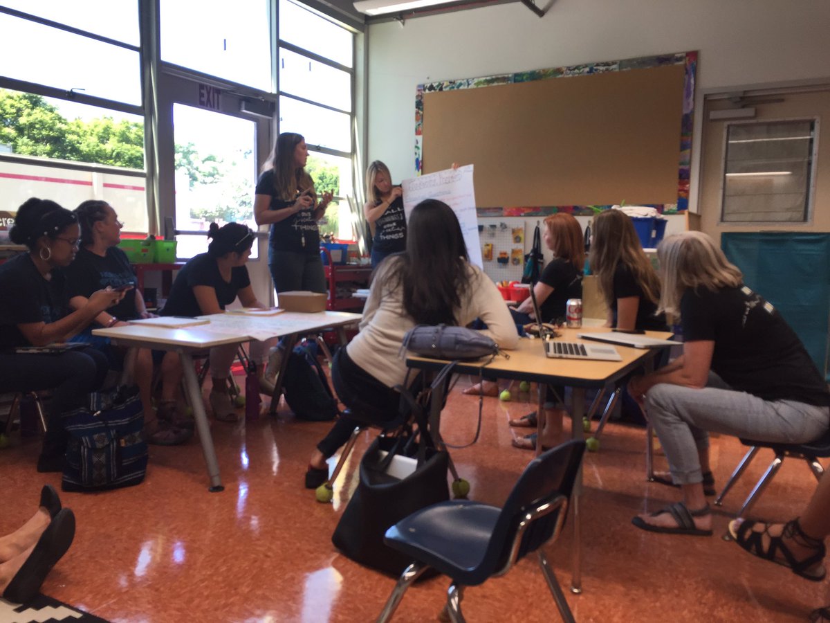 All 1st grade teachers <a href="/HTeNorthCounty/">High Tech Elem NC</a>, <a href="/HTeChulaVista/">HTeCV</a>, <a href="/HTePointLoma/">HTePL</a>, &amp; <a href="/HTeExplorer/">HTe Explorer</a> together to share project ideas! #pbl #deeperlearning