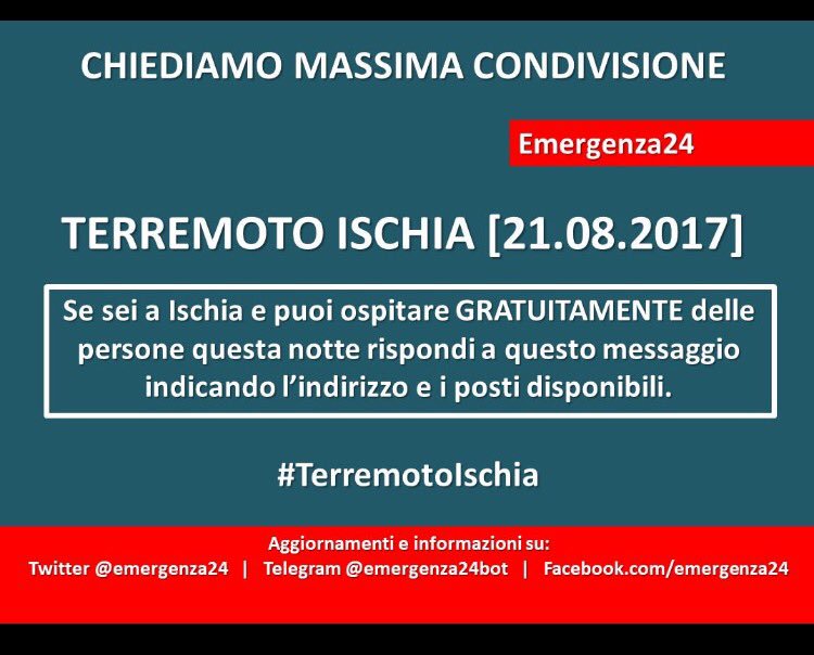 AGaliazzo's tweet photo. #TerremotoIschia https://t.co/IdKW5QEI13