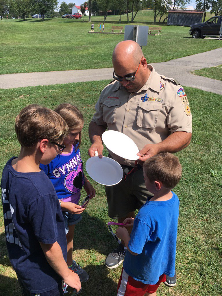 JoeMycka's tweet photo. #SolarEclipse2017 #bsaeclipse2017 viewing party in Mars, PA. Troop 400 &amp; Pack 413 checking it out!  Very cool!! https://t.co/DG1CkiMRAn