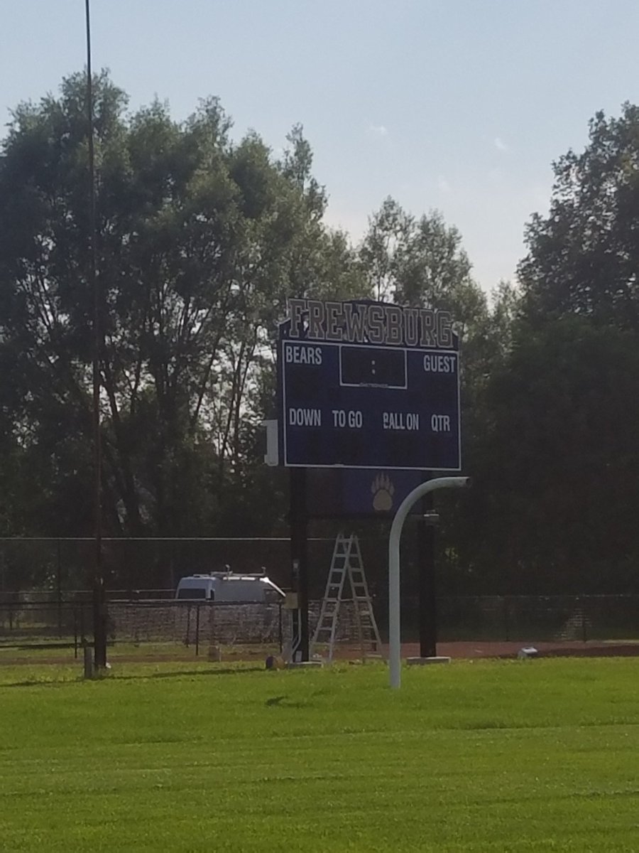 frewsburgbears's tweet photo. Our new scoreboard! https://t.co/rvR4aU5XFy
