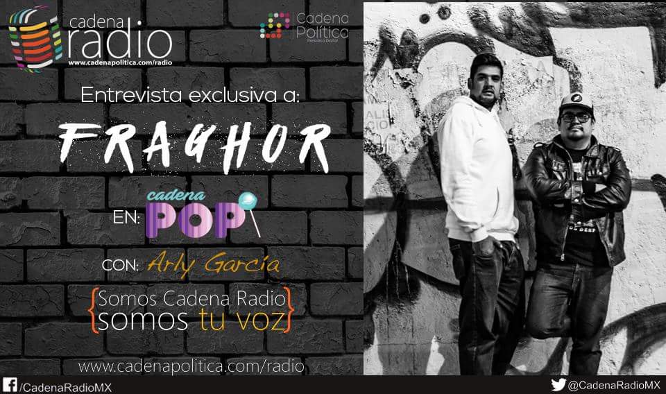 CadenaRadioMx's tweet photo. Hoy es lunes de #CadenaPop con Arly García, escucha la entrevista a #Fraghor en punto de las 19 horas
por https://t.co/mLOmab26xE https://t.co/QeIi1Oz4Uj