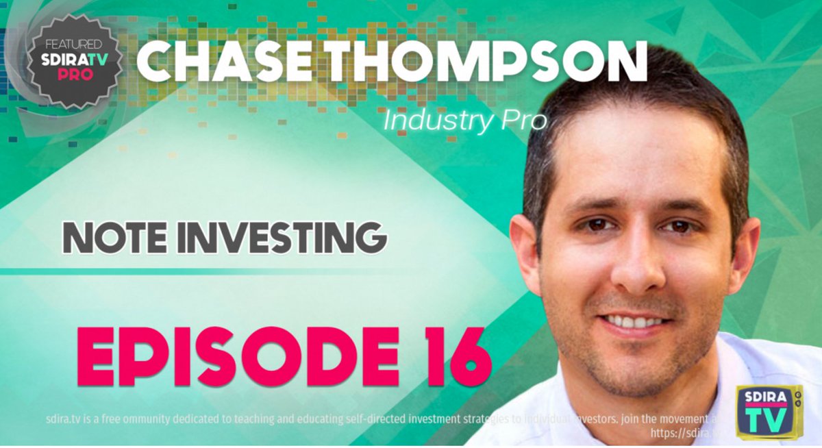 sdira_tv's tweet photo. On our latest episode with @chaseth of NoteMBA we discuss the true power of note investing https://t.co/k4qKd4zybu #notemba #podcast https://t.co/kR3LVfIWoi