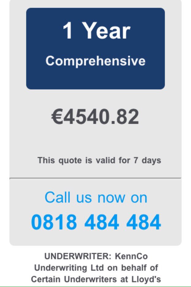 donaghd's tweet photo. Thanks but no thanks...I don't need to wait 7 days to tell you #blueinsurance #carinsurancequote https://t.co/Mt52NNhRiY
