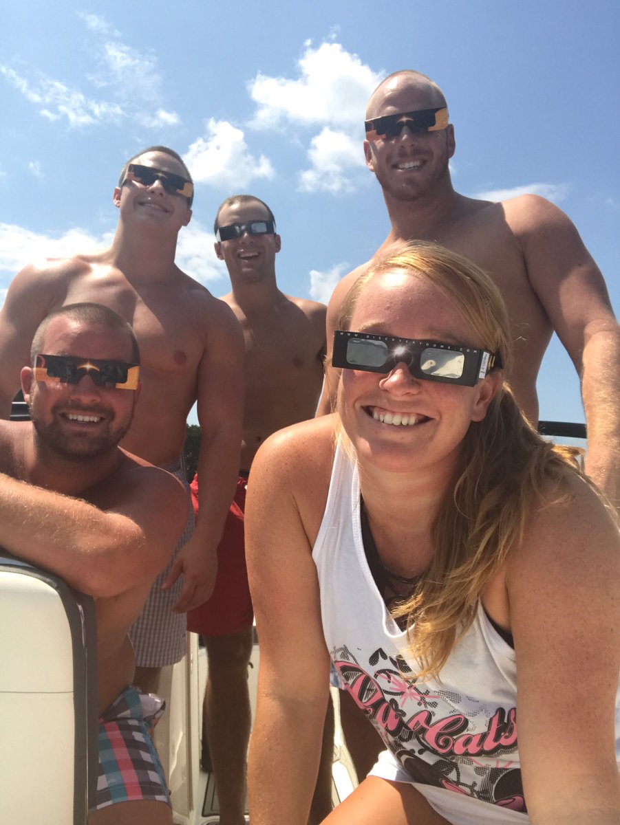 Some of your <a href="/CA_CharlotteNC/">Cheer Athletics NC</a> coaches had a great view to watch the eclipse today! #Eclipse2017