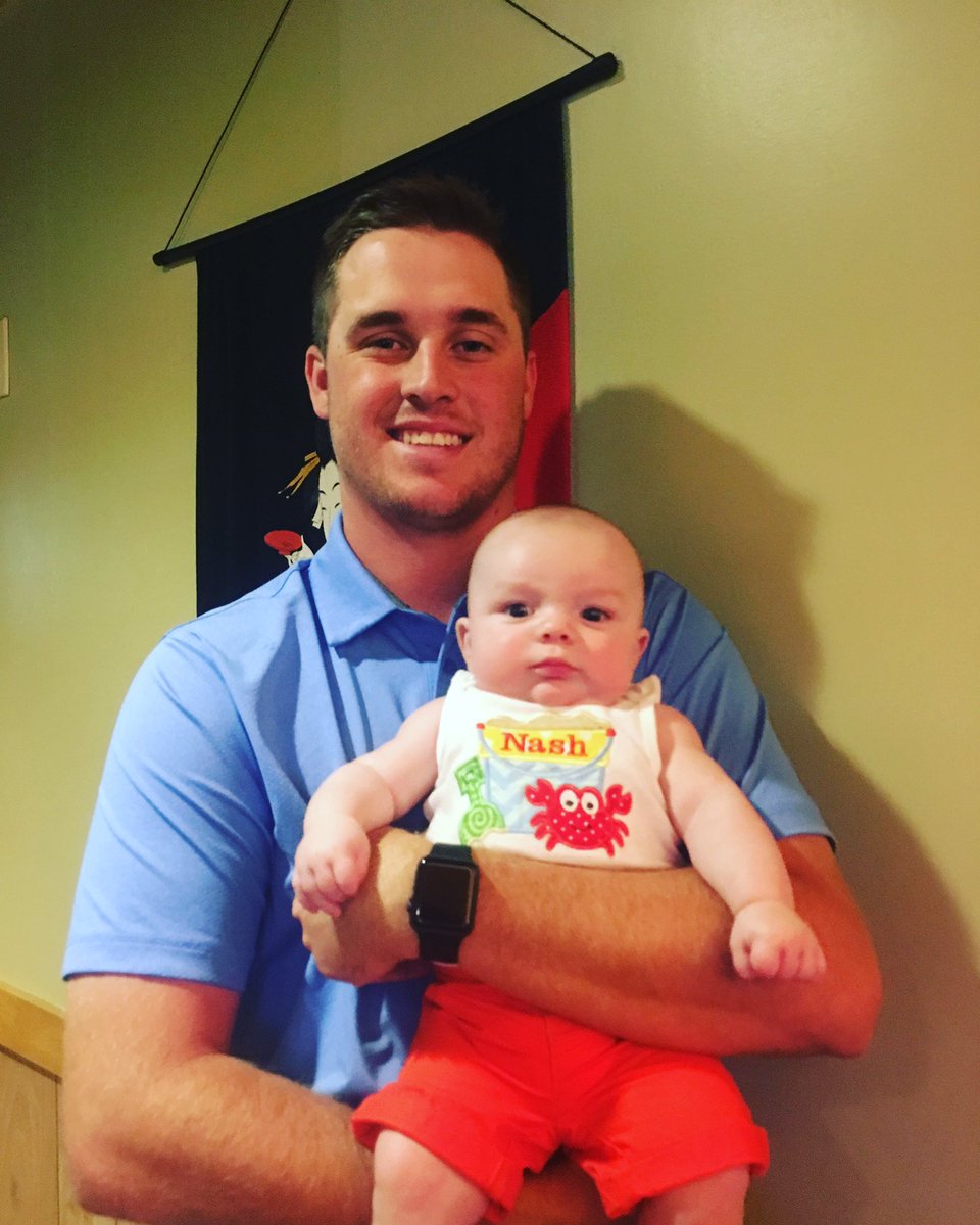 SarahEarnhardt's tweet photo. Happy Birthday to our uncle Boo!! We love you 💙 #nashflynn #uncleboo @pwhubbard8 https://t.co/1NxzXFlGHM