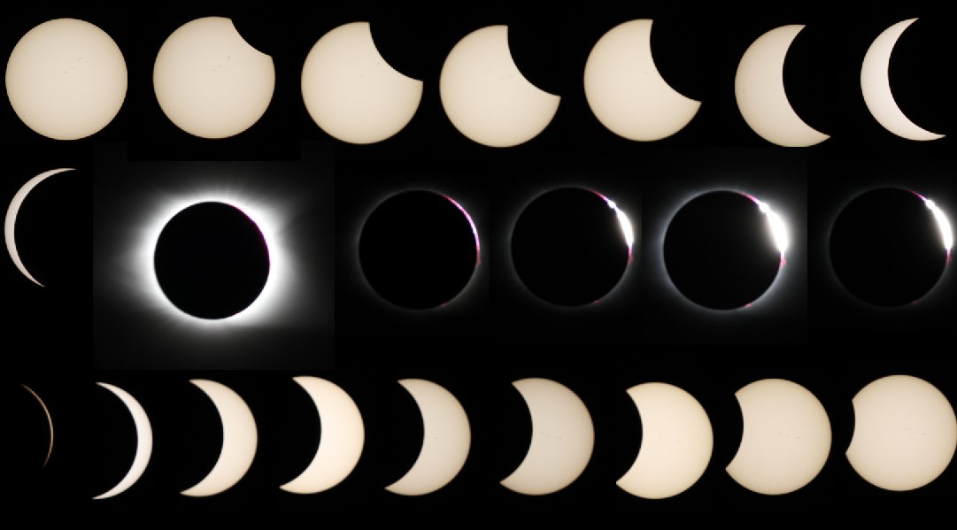 dogemama's tweet photo. Eclipse start to finish with totality in the middle @eclipse2017 https://t.co/2CCtpGzmHV