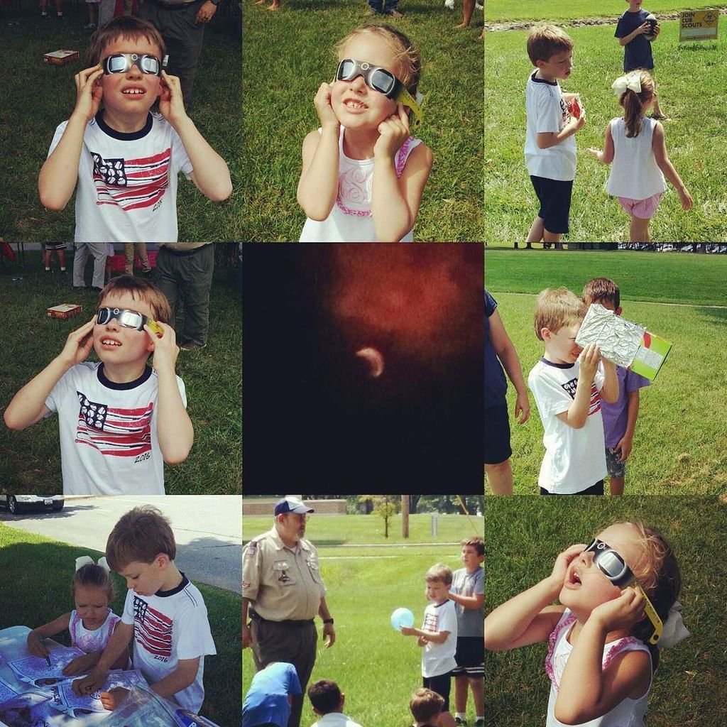 ElegantMonogram's tweet photo. Pack 271 Solar Eclipse
The kids had a blast ππππππ #pack271 #scouts #wolf #cubscouts #eclipse #eclipse2017 #solarβ¦ https://t.co/BLbB5TpLCS https://t.co/QhbROoGPWa