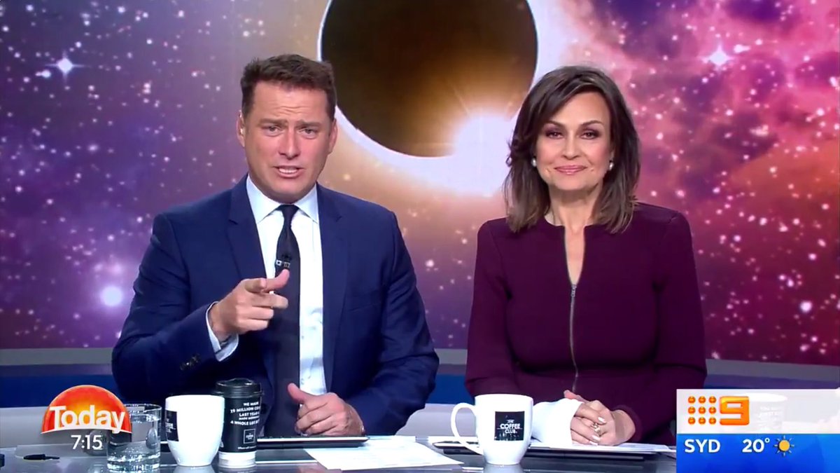 brekkytv's tweet photo. 22 AUG: @SylviaJeffreys, @karlstefanovic, @Lisa_Wilkinson, #TimGilbert and @Natalia_Cooper9 have the latest on Tuesday's @TheTodayShow https://t.co/Q2642hhN5g