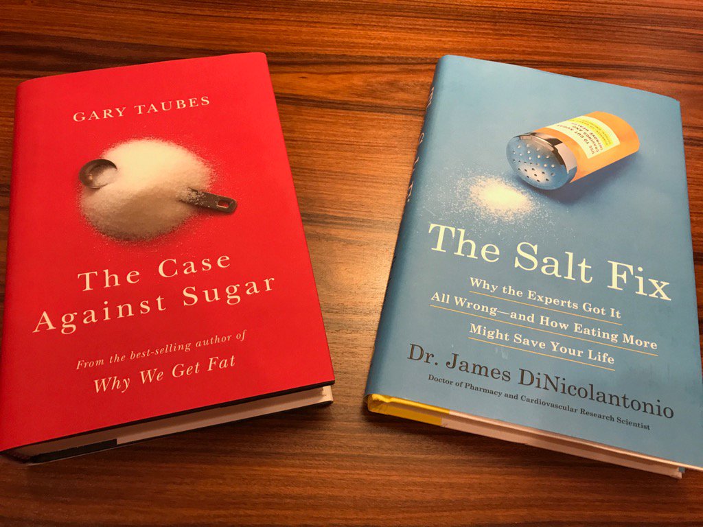 One two punch to the dietary dogma. Thanks <a href="/garytaubes/">gary taubes</a> <a href="/drjamesdinic/">James DiNicolantonio</a>